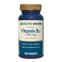 Nature's Wonder Vitamin B12 1000 mcg Timed Release Tablets for Energy Metabolism, Supports Brain Health and Nervous System Health, 150 Day Supply, 150 Tablets