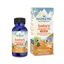Nordic Naturals Babys Vitamine D3, Unflavored - 0.76 oz - 400 IE Vitamine D3 - Gezonde botten, Immuunsysteemondersteuning, Normale Slaapritme - Non-GMO, Certified Vegetarian - 90 Servers
