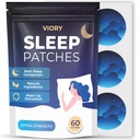 VIORY Sleep Patches for Adults Extra Strength | Easy-to-Apply Sleep Patch with Melatonin & Valerian | Relax & Wake Up Refreshed | Long-Lasting Night Comfort for Men & Women | 60 Patches