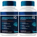 Geavanceerde IQ Hersensupplementen voor Geheugen en Focus Capsules, Geavanceerde IQ Geheugenpillen voor Hersenen - Maximale sterkte, Alle Natuurlijke Formule Nootrope Pillen, AdvancedIQ Gezondheidsondersteuning Reviews (2 Pack)