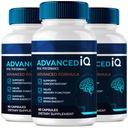 Geavanceerde IQ Hersensupplementen voor Geheugen en Focus Capsules, Geavanceerde IQ Geheugenpillen voor Hersenen - Maximale sterkte, Alle Natuurlijke Formule Nootropic Pillen, AdvancedIQ Gezondheidsondersteuning Reviews (3 Pack)