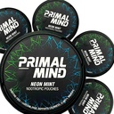 Primal Mind Neon Mint - Stimulant-Free Calm Focus Zakken met L-Theanine + Bacopa Monnieri + Ginkgo Biloba