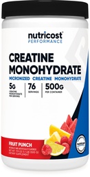 Nutricost Creatine Monohydraat Poeder (Fruit Punch, 500 Gram)