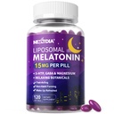 Liposomale tijd Release Melatonine + Magnesium slaapsupplement, natuurlijke kalme slaapmiddelen voor volwassenen, 15mg 30mg Melatonine Extended Release Pillen met GABA, 5-HTP, Ashwagandha & L-Theanine, 120 Softgels