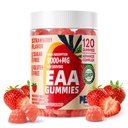 Huisdieren zuiverste EAA Gummies 120 Gummies (Strawberry), essentiële Aminozuren - alle 9 essentiële Aminos (EAA) en alle vertakte-Chain Aminos (BCAA's), non-GMO, glutenvrij, vegetarisch vriendelijk