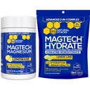 Magtech Magnesium Limonade & Magtech Hydration Powder with Creatine - Sugar Free Magnesium Powder - Supports Hydration & Brain Health - 44 Total Servings