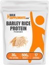 BulkSupplements.com Gerst Rijst Proteïne Poeder - Vegan Proteïne Poeder, Sport Voeding - Unflavored & Dairy Free, 30g per Serving, 500g (1.1 lbs) (Pack of 1)