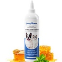 Itch Relief Oorreiniger voor honden en katten natuurlijke zachte formule met Manuka honing en groene thee - Triple Botanical Wash for Infection & Gist Prevention, PH Balanced No-Sting 8,45 oz