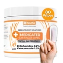 Nootie Gemedicineerde oorvinnen met Chlorhexidine voor honden, Gentle Hondenoor Reiniging Wipes for Itchy, Sensitive Ears - Helpt verwijderen Wax, Dirt Buildup, & Odor 80 Wipes - Made in USA
