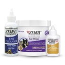 Zymox Enzymatic Ear Wipes, Ear Cleanser, & Otic Plus Ear Solution Hydrocortison Gratis voor honden en katten - Product Bundel - voor vuile, wasachtige, geurige oren en om oorinfecties te kalmeren