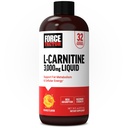 Force Factor L-Carnitine Liquid 3000mg, Maximale sterkte supplement ter ondersteuning van vet Metabolisme, Cellular Energy & Muscle Recovery, Hoge absorptie, Non-GMO, Orange Flavor, 16 oz fles
