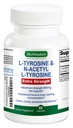 Max Strength L Tyrosine Supplement & N Acetyl L Tyrosine Peak Focus, Alertheid, Concentratie, Lichaam en Geest Energie. L-tyrosine 850 mg per 1 capsule. Een Well-Being Nutriënt Boost voor prestaties
