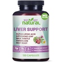 Waarom niet Natuurlijke 5-in-1 Liver Health Formula Supplement voor detox en reinigen met melk distel ondersteuning - 120 capsules