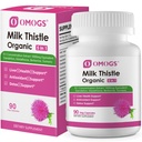OMOGS Biologische Melkdistel, Herbal Lever Ondersteuning Melkdistel Supplement, met Dandelion Root, Glutathion, Berberine HCL &Turmeric, Ondersteuning Lever Reiniging Detox & Reparatie, 90 Capsules