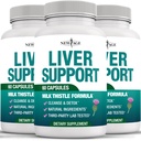 Lever Reiniging Detox & Reparatie - Melkdistel Supplement - Lever Ondersteuning met Choline, Artichoke Extract, Chicory & Dandelion Wortel Supplement - Melkdistel Lever Detox & Lever Reiniging - 180 Tel.