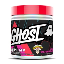 GHOST Pump Nitric Oxide Powder, Warheads Sour Watermeloen - 40 Servers - Sugar & Stim-Free Pre-Workout Supplements- L-Citrulline, Arginine Nitraat & L-Glutathione - Soy & Gluten-Free, Veganistisch