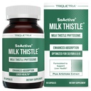 SoActive® melkdistel: 10X Effectiever melkdistel Fytosome, geoptimaliseerd voor essentiële bioactieve silybin A & B Plus Bilear® Artichoke Extract & Bile Enhancer - Leverondersteuning 60 porties
