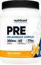 Nutricost Pre-Workout Complex Powder (60 Servings, Peach Mango) - Pre-Workout Supplement met Beta-Alanine, Taurine & Aminozuren