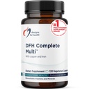 Ontwerpen voor de gezondheid Complete Multi met koper + ijzer - Uitgebreide Multi Vitamine + Mineraal Supplement met Folaat, 1000 IE Vitamine D, Immuun Ondersteuning Vitaminen - Multivitamine (120 Capsules)