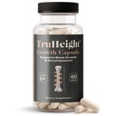 TruHeight Growth Capsules - Tall Nutrition for Natural Growth Supplement for Kids & Teens - Pediatric Vitamin D, K, Calcium & Ashwagandha - Kids Vitamins D3 K2 Pillen, Taller Ages 5+ (pack of 2)