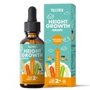 Hoogte Groei Supplement Druppen voor kinderen - Tieners Bot Groei Hoogte Toename en Maximizer Immune Health Drops met Vitaminen D3 K2 Zink & Calcium - Glutenvrije Vegan Ananas Smaak