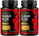 (2 Pack) Clear Flux - Clear Flux Supplement, ClearFlux, Clear Flux Pills, ClearFlux Supplement, Clear Flux Capsules, ClearFlux Support Pills, Clear Flux Advanced Supplement, 60 Capsules for 2 Months