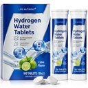 Life Nutrient H2 Hydrogen Water Tablets Supplement Magnesium Infused Hydration Drink Mix for Sports Recovery and Antioxidant Support Lime Flavor 100 Count