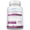 Approved Science® Glutathione - Glutathione 500 mg - Phospholipid Complex, Vitamin C, Bioperine - Top Antioxidant to Help Neutralize Free Radical - Vegan Friendly - 60 Capsules - 1 Bottle