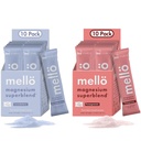 mellö Magnesium Superblend Bundle - Pomegranate & Lavenderberry - Magnesium Glycinate with L-Theanine, GABA & Trace Minerals - Supports Sleep, Relaxation, and Balanced Energy - 2 x 10-Packs