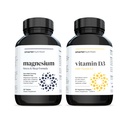 Smarter Nutrition Magnesium and Vitamin D3+K2 Bundle - Magnesium Complex with Glycinate, Citrate, Malate, and Bisglycinate and 5,000 IU of Vitamin D with K2 Complex [30-Day Supply]