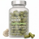 Zeolite Detox Micropollutant Binder – Mineral & Herbal Complex Supplement with Zeolite, Chlorella, Shilajit & Milk Thistle – Gut, Digestive & Liver Support – Vegan, 3rd Party Tested – 100 Tablets
