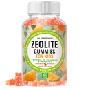 NutraPep Zeolite Detox Gummies for Kids - Total Body Cleanse Micronized Chewables Supplement with Chlorella - Cleanse Out Toxins - Orange Flavor Vegan Non-GMO Gluten-Free