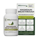 BIOptimizers Magnesium Breakthrough Supplement with 500mg - 7 Forms of Magnesium: Glycinate, Malate, Citrate, and More - Natural Support for Sleep and Cognitive Function -90 Capsules- Calming Vitamins