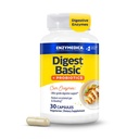 Enzymedica, Digest Basic + Probiotica, Gentle Digestieve enzymen met 400 miljoen CFU actieve culturen per capsule, 30 capsules