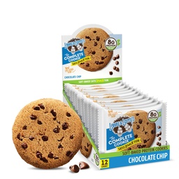 Lenny & Larry's Complete Protein Cookie, [Chocolate Chip], Chewy Soft Baked, 8g Plant Protein, Vegan, Non-GMO, High Fiber, [2 Ounce] Cookie (pakket van 12)