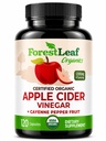 USDA Organic Apple Cider Vinegar Capsules with Mother, 1200 mg | Vegan & Non-GMO | Apple Cider Vinegar Pills with Cayenne Pepper & Ginger Root | 120 Caps