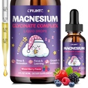 Magnesium Glycinate Liquid for Kids - Magnesium Bisglycinate Drops with L-Theanine, Chamomile & Vitamin B6, B12, C, D3 for Sleep, Relaxation, Immune Support, Calm & Focus - 2 Fl Oz, Mixed Berry Flavor