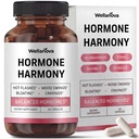 Hormone Harmony for Women – Natural Hormonal Balance Support for Menopause & Perimenopause – Hot Flashes, Mood Swings, Cravings, Bloating Relief – 60 Capsules
