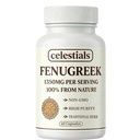 Celestials Fenugreek Seed Extract Capsules, Non-GMO Herbal Supplement for Daily Wellness Support, High Purity Traditional Herb, 60 Capsules