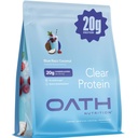 Oath Nutrition Clear Whey Isolate Protein Powder, Blue Razz Coconut, 20g Complete Protein per Serving, No Added Sugar, Grass-Fed, 18 Servings