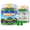 Zeolite Gummies for Kids & Adults, Sugar Free Zeolite Detox Supplements w/ Chlorella, Spirulina, Minerals, Choline - Gentle Body Detox & Cleanse, Gut Health, Immune, Focus, Energy, Bone, Vegan, 60cts
