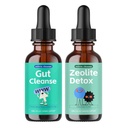 Complete Kit - Intestinal & Liver Support with Zeolite Detox Drops for Immune Boost, Energy & Family Wellness, 30-Day Supply for Adults & Kids