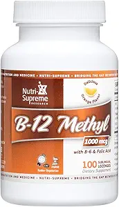 Kosher B12 Lozenge (Methyl) W/B6-Foliumzuur en Biotine 100 Lozen