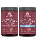 Ancient Nutrition Multi Collagen Protein Powder Unflavored 24 Servings + Multi Collagen Protein Powder Vanilla 24 Servings
