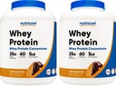 Nutricost Whey Protein Concentrate (Chocolate Peanut Butter) 5LBS - Gluten Free & Non-GMO (Pack of 2)