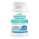 Magnesium L-Threonate 2000mg | 10-in-1 Supplement for Brain Health & Cognitive Support | High-Absorption Magnesium Threonate Capsules, 60 Count