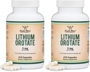 Lithium Orotate 5mg of Elemental Lithium for Cognition and Brain Health, 210 Capsules (Third Party Tested, Vegan Safe, Non-GMO) by Double Wood Supplements (Pack of 2)