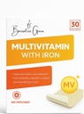 Multivitamin + Iron Supplement Transdermal Patch – Daily Vitamin & Mineral Supplement with B Complex, Vitamin D3, Calcium, Magnesium, Iron and Essential Nutrients - 30 Patches