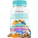 10-in-1 Immune System Support Booster with Elderberry, D3, Selenium, Quercetin, Zinc, Vitamin C, Ginger, Turmeric Curcumin, B6, Echinacea – Natural Immune Defense – Made in USA (60 Count (Pack of 1))
