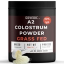 Bovine Colostrum Powder for Adults — Grass-Fed A2 Cows, 40%+ IgG | Gut Health, Immune Support & Muscle Recovery | Unflavored Colostrum Supplement | 50 Servings